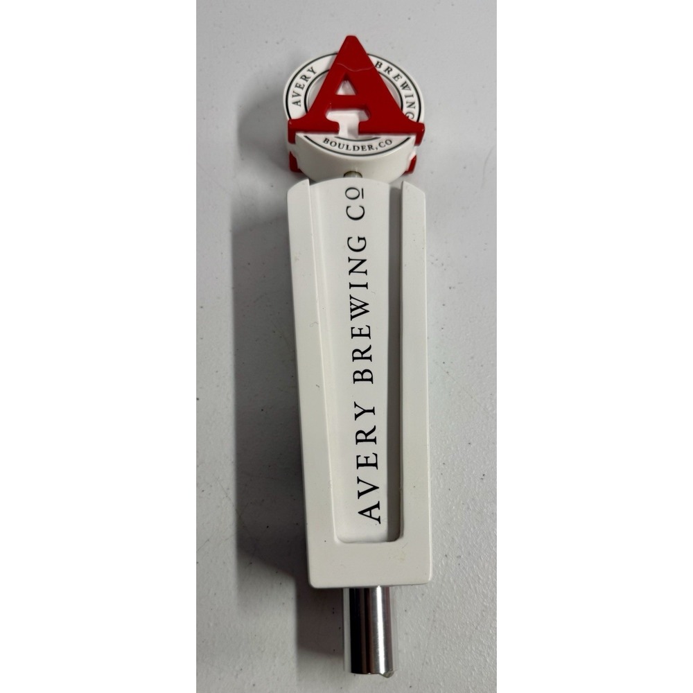 Avery Brewing Boulder Co  11" Beer Tap Handle White Keg